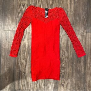 BEBE: BodyCon Long Sleeve Dress